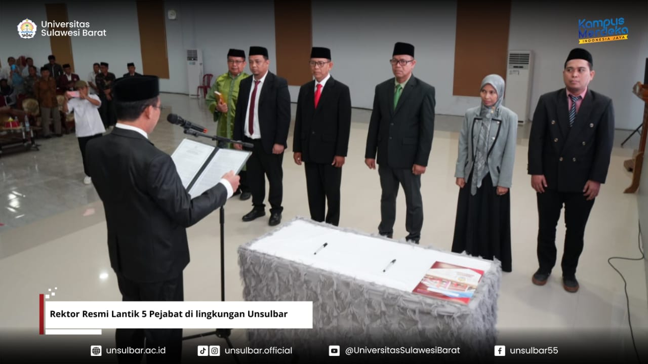 Pelantikan Dekan Fakultas Kedokteran Unsulbar