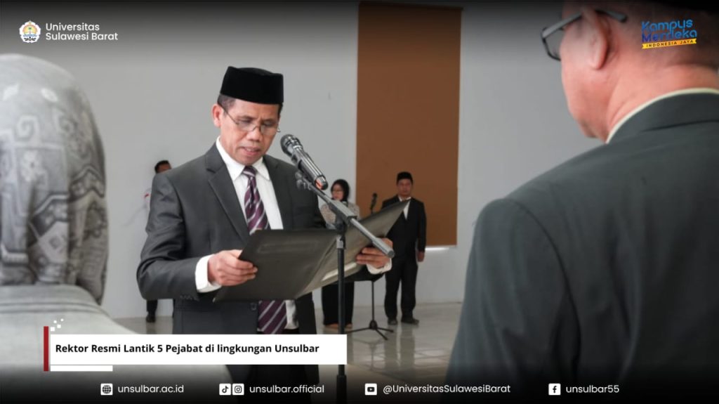 Pelantikan Dekan Fakultas Kedokteran Unsulbar