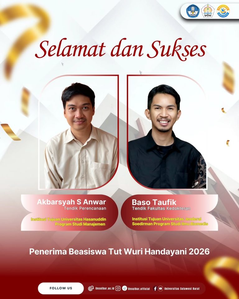 Tendik FK Unsulbar Baso Taufik Raih Beasiswa Tut Wuri Handayani 2026 untuk Studi S2 Ilmu Biomedis